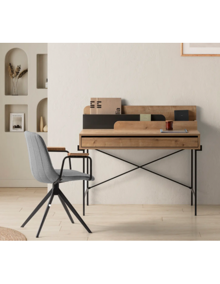 Silla giratoria TALI gris claro
