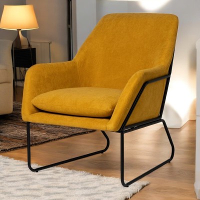 Butaca BUDAPEST mostaza - Diseño moderno y cómodo
