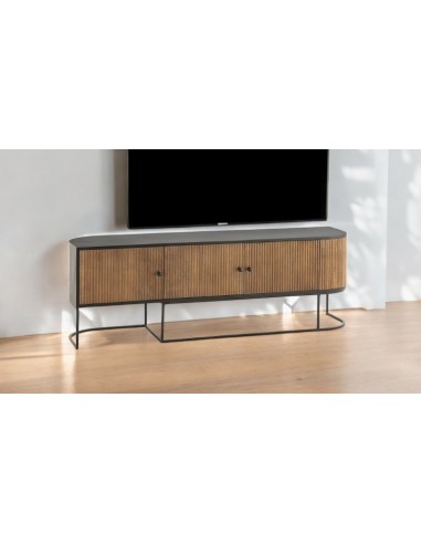 Mueble tv CURVE 3p madera mango