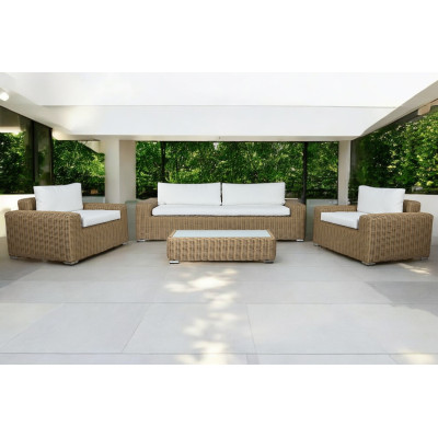 Set sofá + 2 sillones + mesa POLI - Elegancia y Versatilidad
