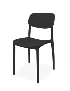 Silla PLASTIC negra