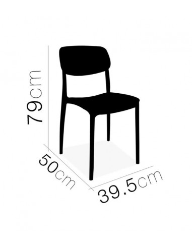 Silla PLASTIC negra