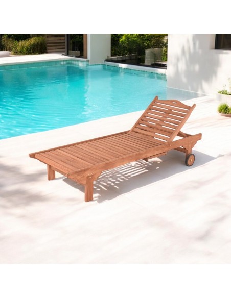 Tumbona FANIA teca
