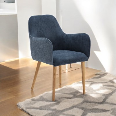 Sillón LORCA azul - Diseño moderno y cómodo