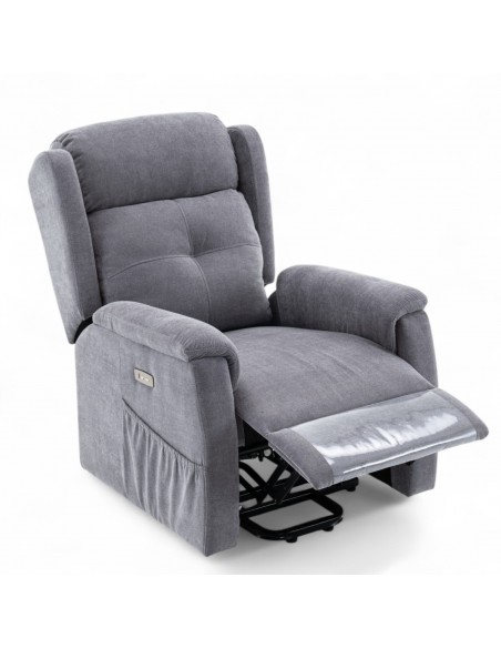 Sillón relax X132 levantapersonas gris