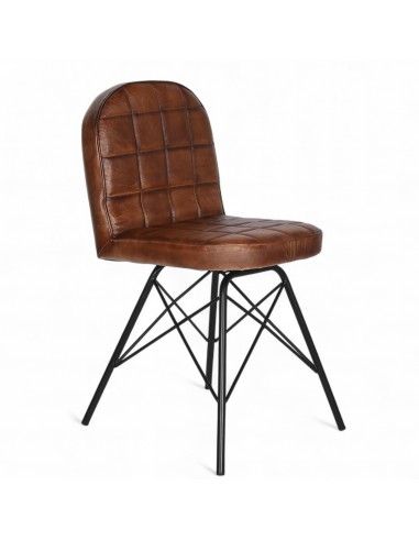 Silla 156 piel marrón
