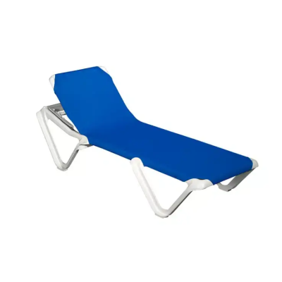 Tumbona EVA azul - Respaldo regulable en 4 posiciones