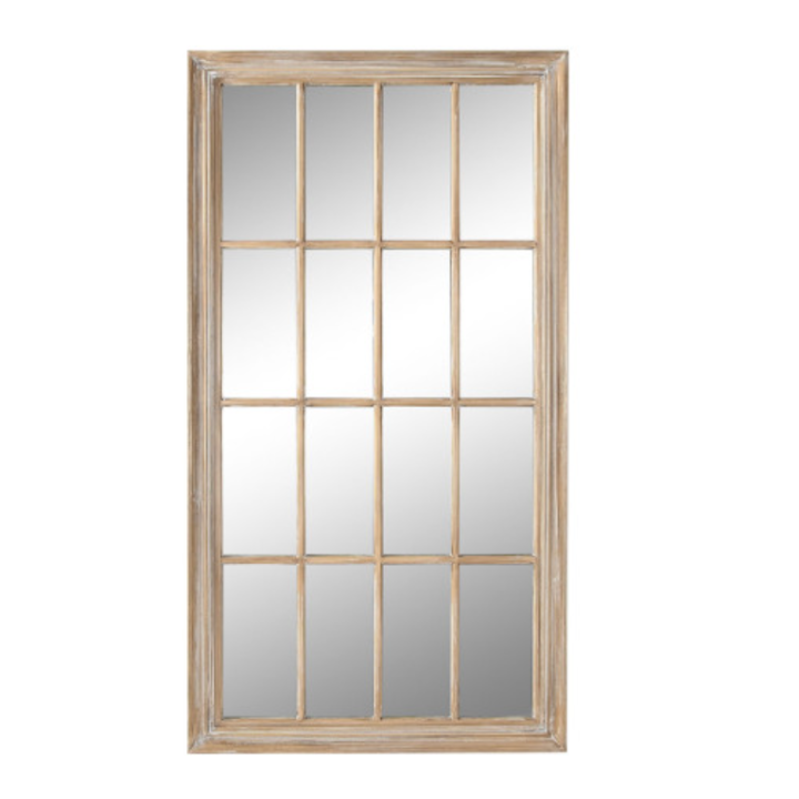 Espejo PAULOWNIA 128 cm - Estilo Ventana Rústico