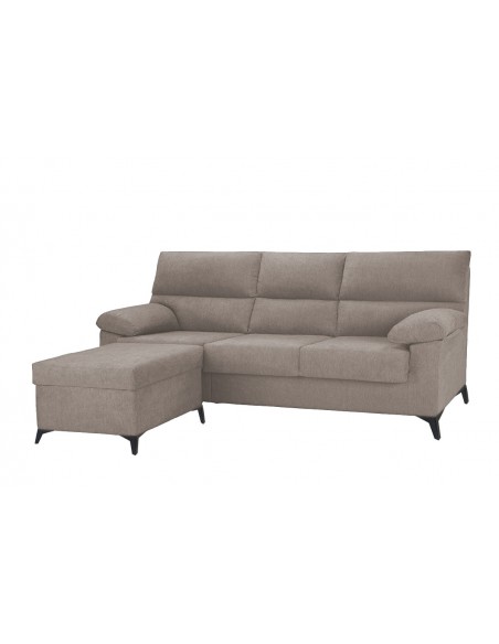 Chaise longue puff LANDY café reversible