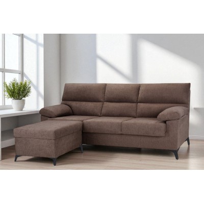 Chaise Longue Puff LANDY Choco Reversible - Relax Total