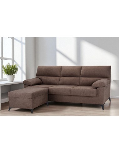 Chaise longue puff LANDY choco reversible