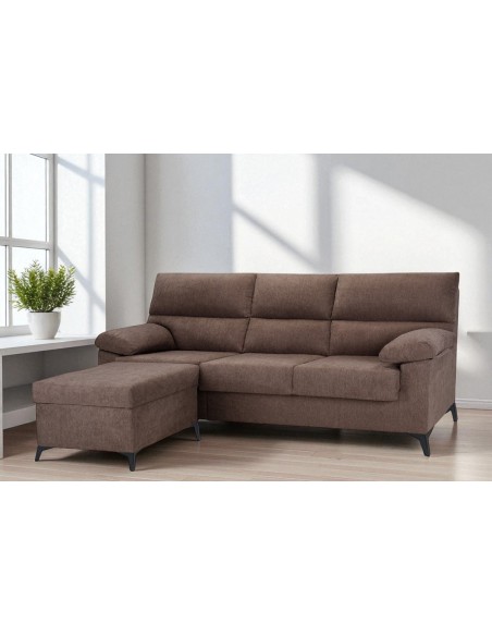 Chaise longue puff LANDY choco reversible