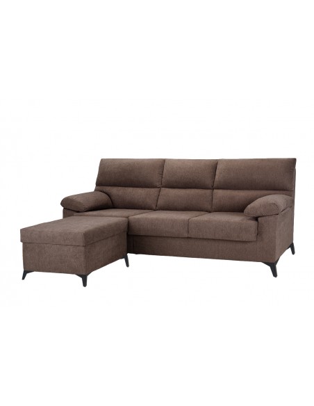Chaise longue puff LANDY choco reversible
