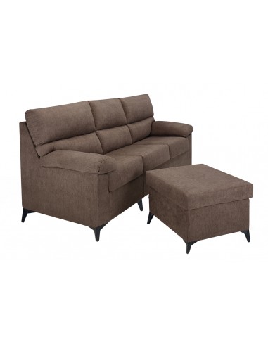 Chaise longue puff LANDY choco reversible
