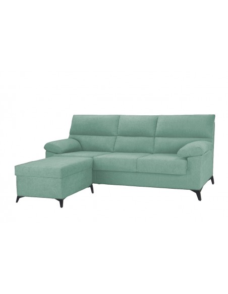 Chaise longue puff LANDY verde reversible