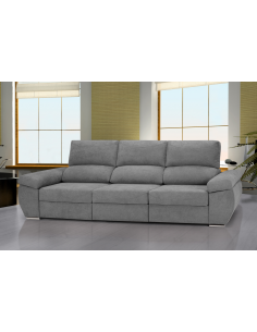 Sofá 3p desl NOA cemento