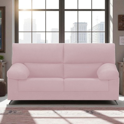 Sofá 3 Plazas LANDY Rosa - Comodidad y Estilo