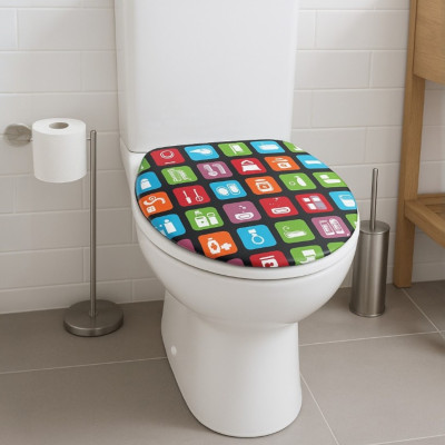 Tapa WC Color Multicolor - Estilo y Funcionalidad