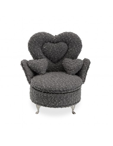 Joyero SILLON gris oscuro