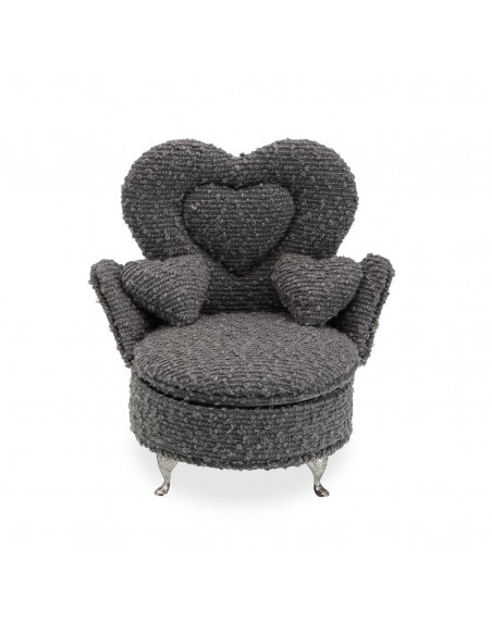 Joyero SILLON gris oscuro