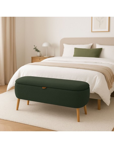 Pie de cama MANIKO verde