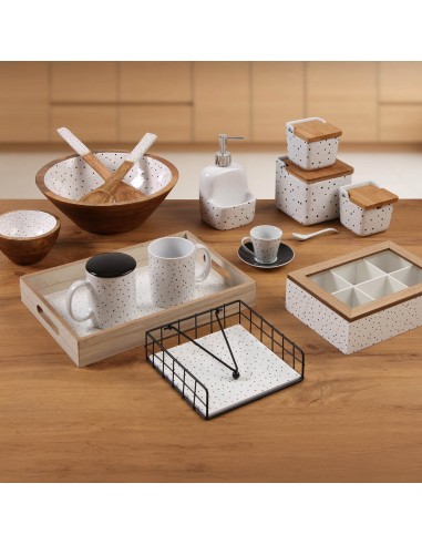 Set 6 tazas café y plato SPECKLE