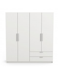 Armario GLORY  4p+2c blanco 2