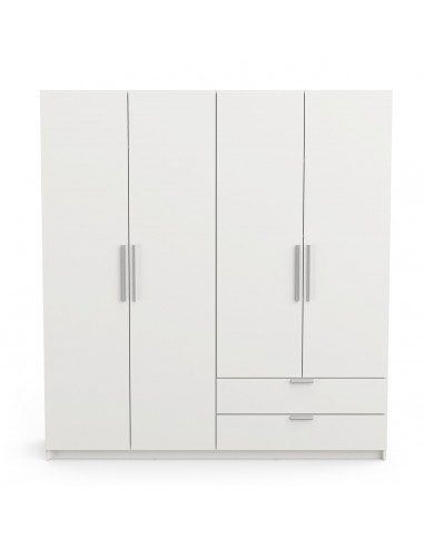 Armario GLORY  4p+2c blanco