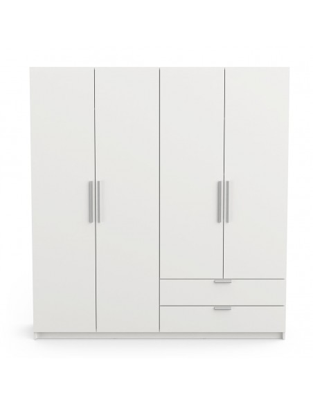 Armario GLORY  4p+2c blanco