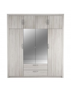 Armario PLUTON 6p+2c roble 2