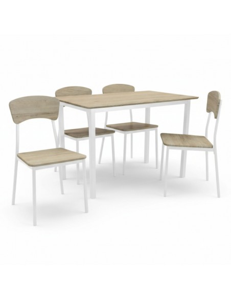 Set mesa + 4 sillas ANAF bla-camb