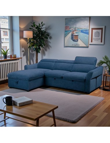 Rinconera cama THALIA azul izq
