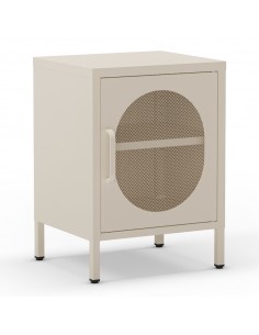 Mesita de noche DIORA crema