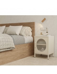 Mesita de noche DIORA crema 2