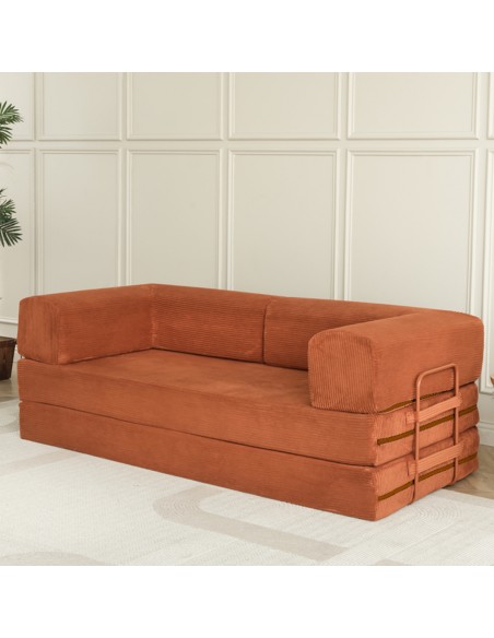 Sofá cama AGNES terracota