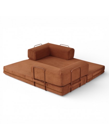 Sofá cama AGNES terracota