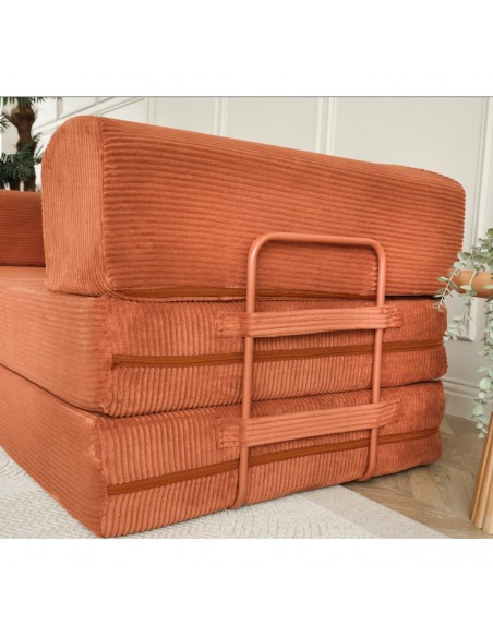 Sofá cama AGNES terracota