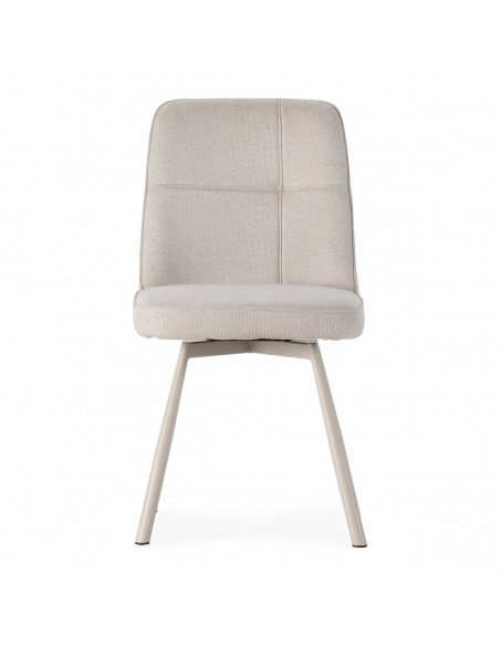 Silla TIRSA giratoria crema