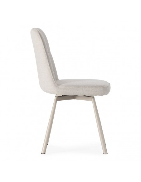 Silla TIRSA giratoria crema