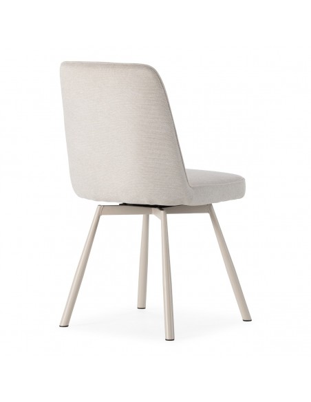 Silla TIRSA giratoria crema