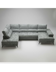 Rinconera cama en U HOME izq gris