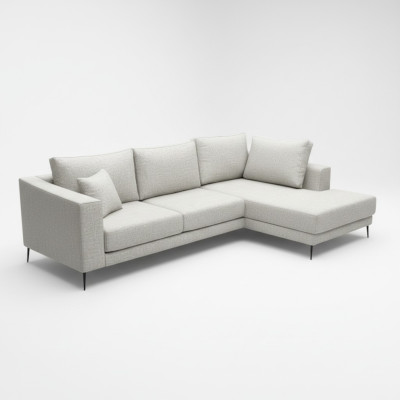Chaiselongue BIRD Plata Derecha - Estilo y Comodidad