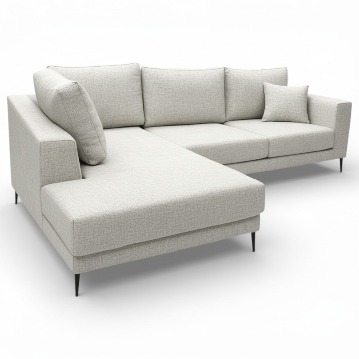 Chaiselongue BIRD Plata Izquierda - Estilo y Comodidad