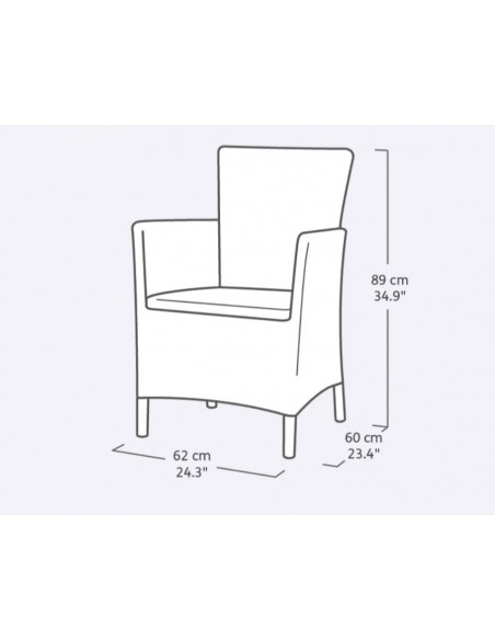 Sillón YOWA taupe