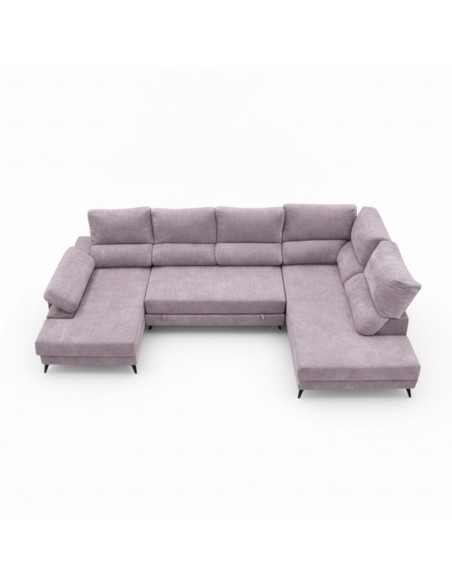 Rinconera cama en U HOME der malva suave