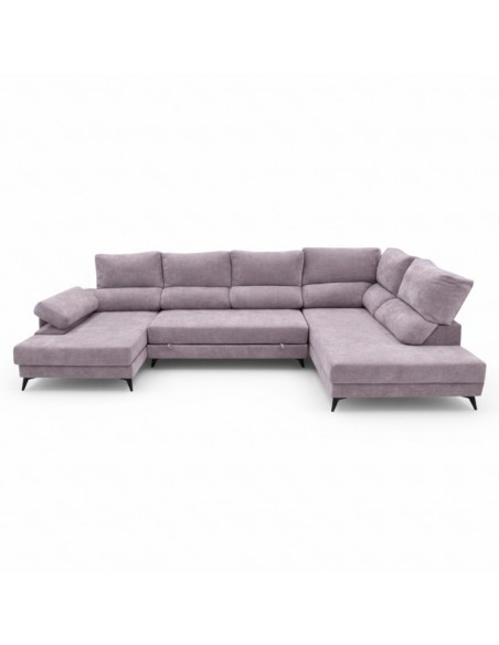 Rinconera cama en U HOME der malva suave