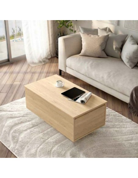 Mesa centro elev BATZAN roble