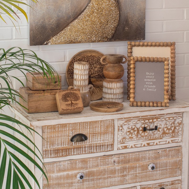 Set de 3 Cajas de Madera Árbol - Decoración Única
