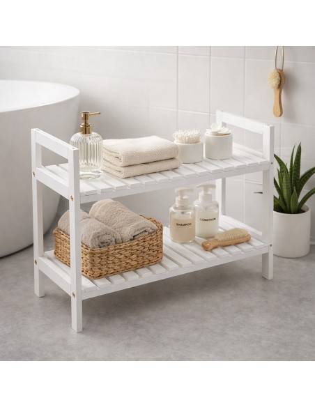 Estantería ALDAS blanco baja