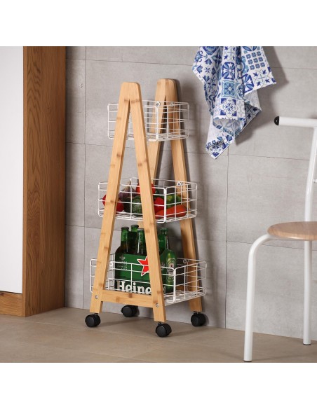 Estanteria CESTAS en v blanca